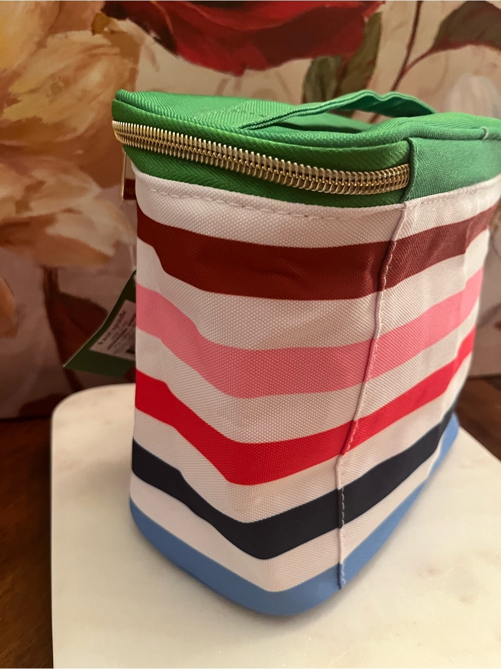 kate spade Multicolor Adventure Stripe Lunch Tote w/Insulated Interior (NWT) - Picture 8 of 12